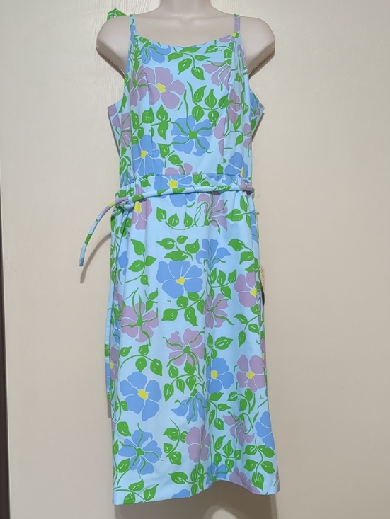 The Vested Gentress Dresses & Skirts - Vintage THE VESTED GENTRESS Floral Hand Screened Poly Cotton Dress Sz 12 NWT